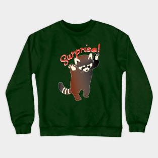 Red Panda Surprise Crewneck Sweatshirt